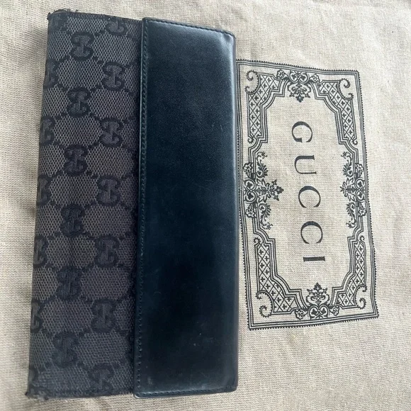 Gucci rare Jackie Piston Lock Long Wallet - Picture 9 of 16